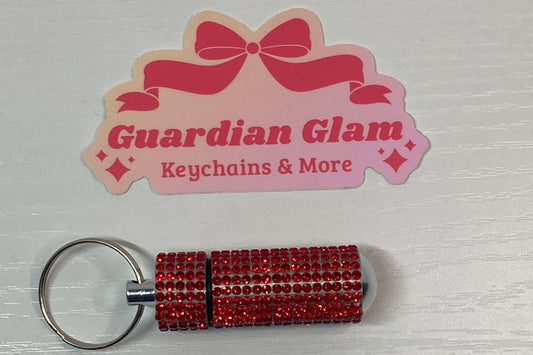 Red Bling Pill Holder 