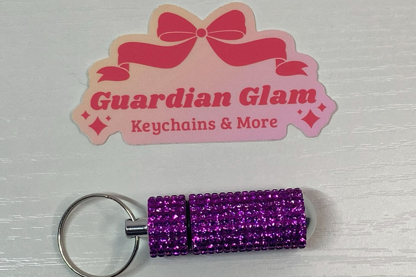 Purple Bling Pill Holder 
