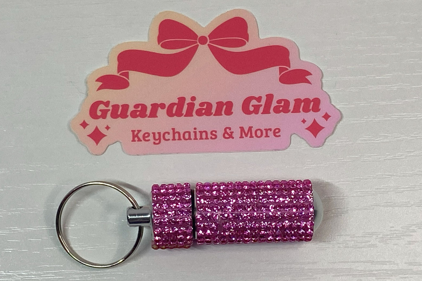 Pink Bling Pill Holder 